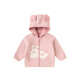 Dudujia children's coat winter velvet boys' hooded tops winter style girls' clothes thickened baby children's clothing cartoon red 90