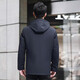 
BABAOLANG mink coat men's parka can remove mink fur in winter, one-piece inner liner middle-aged Nickname fur coat Navy blue L (170) Recommended weight 110-125 Jin [Jin equals 0.5 kg]