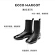 爱步（ECCO）靴子女 时尚潮流百搭经典平底牛皮轻奢女靴 舞悦244403 黑色24440351052 38