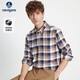 Navikel Italian dinghy 25th autumn and winter new men's long-sleeved shirt retro plaid warm shirt 1333075504