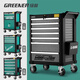 Green Forest Auto Repair Tool Cart Workshop Tool Cabinet Mobile Tool Trolley Multifunctional Parts Cart Hardware Toolbox