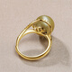 Queen of Pearls South Sea Gold Beads Ring Fashionable Saltwater Pearl Ring Birthday Gift 10-11mm