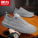 Huili Men's Shoes 2025 Новые мужские универсальные классические ботинки с низкой топ -спортивной обувь мужская черная 44