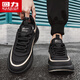 Pull back men's shoes 2025 autumn and winter new sports shoes men's cushioning dad shoes casual shoes black khaki 42