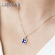 Lirokini Necklace Women's Tanzanite Blue Gemstone Pendant High-end Jewelry Valentine's Day Birthday Commemorative Gift 2.88ct Tanzanite Kilimanjaro Blue