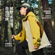 
Zuoxi Children's Charge Suit 2025 New Boys Jacket Autumn Windproof Waterproof Boy Soft Shell Case Yellow Green 160