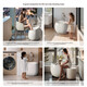 Faensa household mop pool balcony bathroom bathroom foot bath ceramic mop pool outdoor garden floor mop pool M1047 white [47x33x40cm] single basin