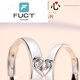 FUCT chinois Gift's Gift Fat Donglai Quality Platinum Platinum Ring PT950 Platinum Couple Ring One Ring 14098 Dépenser une vie ensemble un certificat de paire