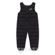 Warm winter duck duck children's one-piece girls' down overalls cotton pants winter autumn and winter baby open outer wear warm thickened pants black zipper open shoulder straps adjustable 100 recommended around 3 years old