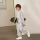 AIMER KIDS Fashionable Outdoor Antibacterial Children's Sports and Casual Sweater Pants for Men and Girls Neutral Pullover Long Sleeve High Elastic Milk Leather Jacket Neutral Pajamas AK342E241 120