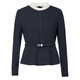 NAERSI Quietly Luxurious and Elegant Sheep Wool Shirt Elegant Chanson 25th Winter New Style (With Belt) Dark Turquoise L