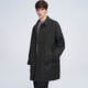GIOVANNI VALENTINO autumn lapel windbreaker men's mid-length commuter business casual coat black XL