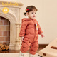 Ropa para niños de Balabala para bebés onesie de chaqueta delgada ropa de bebé 2025 ropa de invierno abrazando ropa arrastrándose ropa y niñas lindas divertidas halcones de cita con rojo - pato blanco down 90 cm - 47g cantidad de llenado