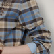 Teenie Weenie Bear Women's Shirt 2025 New Temperament Style Style Retro Plaid Shirt Blue L