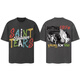 HUALIN FASHIONSaintMichael Retro American Loose Couple Short Sleeve T-shirt Summer Cotton Men and Women 1048 Black M
