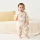 Tongtai (TONGTAI) baby jumpsuit autumn and winter pure cotton warm baby clothes newborn romper pajamas brown 73cm