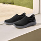 Skechers walking shoes for men, velvet and warm, 2025 autumn and winter new style, comfortable, casual, flash-on shoes 216918