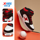 XTEP (XTEP) Children's Campus High Top Classic Air Force One Student Sneakers Black/No. 1 Red 38