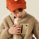 
Mini Bara [mini parent-child] baby antistatic two-sided plush jacket warm parent-child outfit winter khaki 50640-231425105201 110 cm