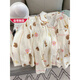
Victoria's style with chest pads, large size pajamas for women in spring and autumn cloud cotton long sleeves sweet and cute girl's home clothes two-piece set with chest pads-9904 polka dot bear [long sleeves + long trousers XL [110-130Jin [Jin equals 0.5 kg]]