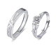 Little Prince and Rose Couple Rings Simple Design Men's and Women's Rings Adjustable Chinese Valentine's Day Gifts for Girlfriends Couple Rings and Jewelry Boxes
