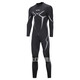 L Wetsuit one-piece men's 3mm warm, super elastic and wear-resistant wetsuit, cold-proof wetsuit, winter swimming suit, black XS