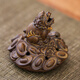 Shi Jin Tea Pet Incense Burner Two-in-one Ceramic Incense Road Antique Incense Furnace Tea Ceremony Golden Toad Incense Furnace Retro Ornaments Plate Incense Burner Sandalwood Lucky Bag Plate Incense Burner - Auspicious Beast + 20 Plate Goose Pear Tent Incense