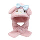 Charlotte Bear Xalorxion Bufanda de sombrero infantil Juego de dos piezas Guantes de bufanda de bufanda de tres piezas Guantes de una pieza de un beque de gorro de animación de bufanda de una pieza [Kulomi] One Size 1
