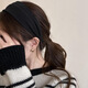 SAHANE's feather-covered wide-brimmed headband is light and luxurious with the same style of fabric pressed hair. Korean style autumn and winter headband for shopping, versatile and fashionable hairpin. Suede headband, light khaki.