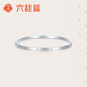 Liuguifu Jewelry platinum bracelet for women PT950 platinum semi-solid with simple diamond pattern as a birthday gift for girlfriend 10.05g 58 circle size