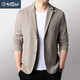 Goldlion blazer men's autumn and winter business casual suit middle-aged no-iron solid color single suit casual gentleman's jacket black M 170
