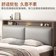 Shengfeile bed solid wood bed 1.8m x 2m double bed home 1.5m x 2m bed rental house bed single bed oak gray single bed 1.5m x 2m