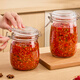 WELLMEET chili sauce special jar chopped pepper bottle garlic sauce fermentation food grade glass sealed jar home-made pickles 1000ML thickened glass silicone seal