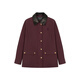 Teenie Weenie [Focus Bath] Bear women's retro loose short jacket 25 autumn new fashion jacket Burgundy S