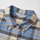 Teenie Weenie Bear Women's Shirt 2025 New Temperament Style Style Retro Plaid Shirt Blue L