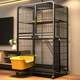Miaoxu cat cage with toilet integrated suitable for big cats 2 storage racks Cat cage with toilet integrated indoor indoor super large black folding free 78*52*13799 homes. Hammocks with a grid foot mat need to be matched with cats by yourself