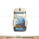 Adidas (adidas) rare landscape full-print large-capacity nylon cloth sports bag camping bag school bag backpack backpack same style for men and women natural color