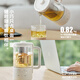 Olayks instant health pot mini health cup small teapot one person flower teapot with filter constant temperature stainless steel kettle 0.6L health electric stew cup