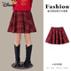 Disney Retro Tartan Girls Skirt 26th Autumn and Winter Christmas Style Umbrella Skirt New Year Red Versatile A-Line Skirt 130