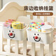 Baby bedside hanging basket, bedside diaper storage, hanging bag, fence, changing table, large capacity debris storage box, smiley face model, 2 pieces, flexible storage, no Specifications