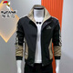 Woodpecker Spring and Autumn Jacket Men's Fashion Slim Stand Collar Korean Style Trendy Work Jacket Versatile Handsome Casual Top Beige-Coat Brand Special Price Clearance Pickup L Suitable for 110Jin Jin is equal to 0.5kg or so