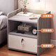 Armoire de chevet pour location de maison petit appartement chambre armoire de rangement de chevet avec tiroirs et serrures armoire de rangement de chevet multicouche tiroir simple couleur chêne pastoral 33*26*40 cm