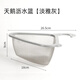 OEING German 304 stainless steel triangular drain basket dry and wet separation filter wash basin kitchen residue basket drain kitchen elegant gray swan drain basket (dense mesh model - fast water filtering)