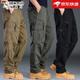 Woodpecker autumn and winter wear-resistant overalls men's cotton casual pants outdoor sports pants multi-pocket work pants labor protection trousers dark green pure cotton wear-resistant XL 150~170Jin Jin equals 0.5 kg