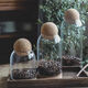 Modern simple kitchen sealed can cork spherical coffee bean can tea can miscellaneous grains seasoning nut moisture-proof can small 500ml 1 500ml
