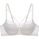 Evis [Mist Cup] Invisible lace large breasts and small and thin underwear for women without traces, soft steel ring bra side-received breasts, apricot white M/160 (suitable for 70ABCDE, 75ABC)