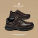 MONTAGUT genuine leather men's shoes autumn and winter 2025 new casual shoes for men versatile soft sole high-end light luxury business leather shoes for men