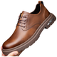 DICK LANE Dick Lane brand large leather shoes for men 2025 new British retro men's shoes business casual shoes non-slip low-top Martin boots brown 40