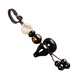 Obsidian gourd pendant keychain Fulu Lotus accessories pendant mobile phone wallet car key pendant jewelry Ping An large size