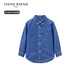 Teenie Weenie Kids 25 spring and summer boys and girls baby long-sleeved denim shirt denim color 120cm